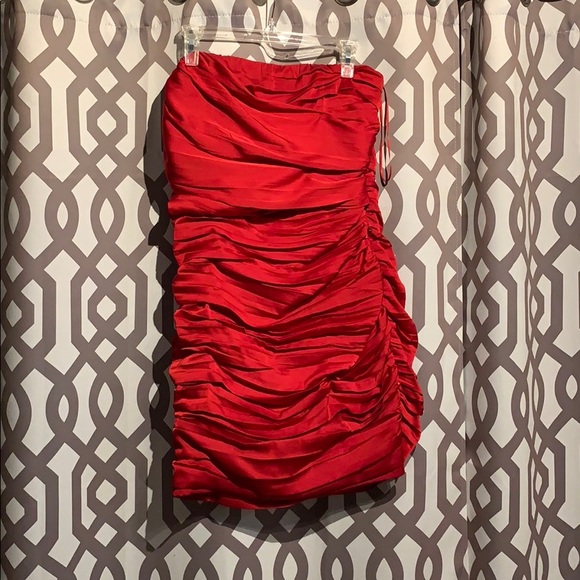 Express Dresses & Skirts - Red strapless dress